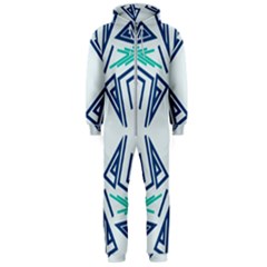 Abstract Pattern Geometric Backgrounds   Hooded Jumpsuit (men) by Eskimos