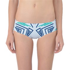 Abstract Pattern Geometric Backgrounds   Classic Bikini Bottoms by Eskimos