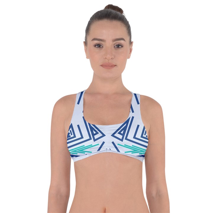 Abstract pattern geometric backgrounds   Got No Strings Sports Bra