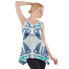 Abstract Pattern Geometric Backgrounds   Side Drop Tank Tunic by Eskimos