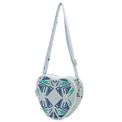 Abstract Pattern Geometric Backgrounds   Heart Shoulder Bag by Eskimos