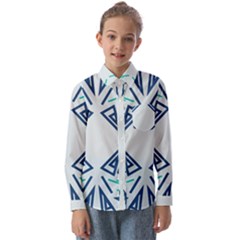 Abstract Pattern Geometric Backgrounds   Kids  Long Sleeve Shirt