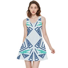 Abstract Pattern Geometric Backgrounds   Inside Out Reversible Sleeveless Dress