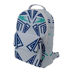 Abstract Pattern Geometric Backgrounds   Flap Pocket Backpack (large) by Eskimos