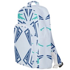 Abstract Pattern Geometric Backgrounds   Double Compartment Backpack by Eskimos