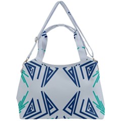 Abstract Pattern Geometric Backgrounds   Double Compartment Shoulder Bag by Eskimos