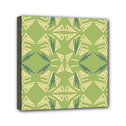 Abstract Pattern Geometric Backgrounds   Mini Canvas 6  X 6  (stretched) by Eskimos