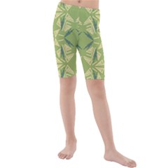 Abstract Pattern Geometric Backgrounds   Kids  Mid Length Swim Shorts by Eskimos