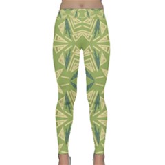 Abstract Pattern Geometric Backgrounds   Classic Yoga Leggings by Eskimos