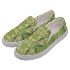 Abstract Pattern Geometric Backgrounds   Men s Canvas Slip Ons by Eskimos