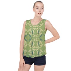 Abstract Pattern Geometric Backgrounds   Bubble Hem Chiffon Tank Top by Eskimos