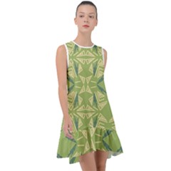 Abstract Pattern Geometric Backgrounds   Frill Swing Dress by Eskimos