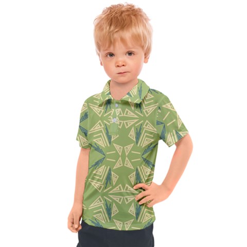 Abstract Pattern Geometric Backgrounds   Kids  Polo Tee by Eskimos