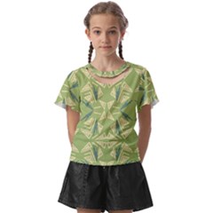 Abstract Pattern Geometric Backgrounds   Kids  Front Cut Tee by Eskimos