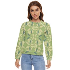 Abstract Pattern Geometric Backgrounds   Women s Long Sleeve Raglan Tee