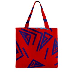 Abstract Pattern Geometric Backgrounds   Zipper Grocery Tote Bag by Eskimos