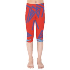 Abstract Pattern Geometric Backgrounds   Kids  Capri Leggings  by Eskimos