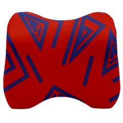 Abstract Pattern Geometric Backgrounds   Velour Head Support Cushion by Eskimos