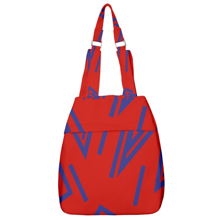 Abstract pattern geometric backgrounds   Center Zip Backpack