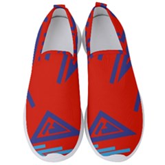 Abstract Pattern Geometric Backgrounds   Men s Slip On Sneakers by Eskimos