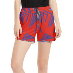 Abstract Pattern Geometric Backgrounds   Women s Runner Shorts