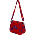 Abstract pattern geometric backgrounds   Saddle Handbag View2