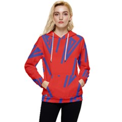 Abstract Pattern Geometric Backgrounds   Women s Lightweight Drawstring Hoodie by Eskimos