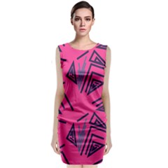 Abstract Pattern Geometric Backgrounds   Classic Sleeveless Midi Dress by Eskimos