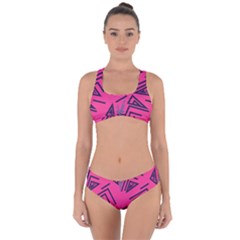 Abstract Pattern Geometric Backgrounds   Criss Cross Bikini Set by Eskimos