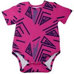 Abstract Pattern Geometric Backgrounds   Baby Short Sleeve Onesie Bodysuit by Eskimos