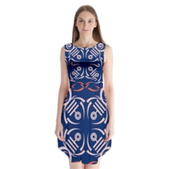 Abstract Pattern Geometric Backgrounds   Sleeveless Chiffon Dress   by Eskimos