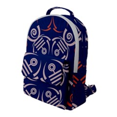 Abstract Pattern Geometric Backgrounds   Flap Pocket Backpack (large) by Eskimos