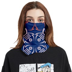 Abstract Pattern Geometric Backgrounds   Face Covering Bandana (two Sides) by Eskimos