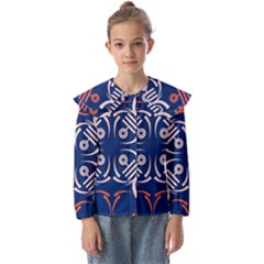 Abstract Pattern Geometric Backgrounds   Kids  Peter Pan Collar Blouse by Eskimos