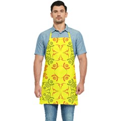 Abstract Pattern Geometric Backgrounds   Kitchen Apron