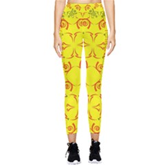 Abstract Pattern Geometric Backgrounds   Pocket Leggings 