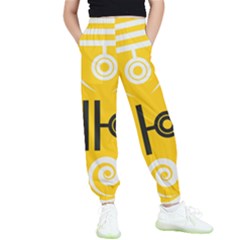 Abstract Pattern Geometric Backgrounds   Kids  Elastic Waist Pants