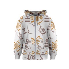 Abstract Pattern Geometric Backgrounds   Kids  Zipper Hoodie by Eskimos