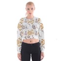 Abstract pattern geometric backgrounds   Cropped Sweatshirt View1