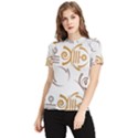 Abstract pattern geometric backgrounds   Women s Short Sleeve Rash Guard View1