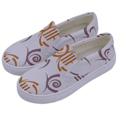 Abstract Pattern Geometric Backgrounds   Kids  Canvas Slip Ons by Eskimos