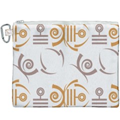 Abstract Pattern Geometric Backgrounds   Canvas Cosmetic Bag (xxxl) by Eskimos