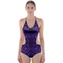 Abstract pattern geometric backgrounds   Cut-Out One Piece Swimsuit View1