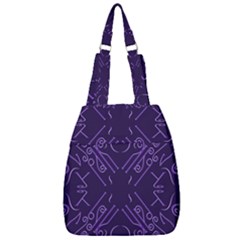 Abstract Pattern Geometric Backgrounds   Center Zip Backpack by Eskimos