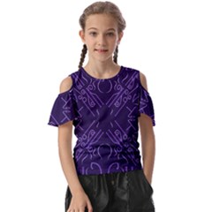 Abstract Pattern Geometric Backgrounds   Kids  Butterfly Cutout Tee