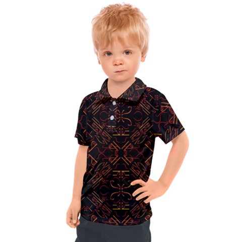 Abstract Pattern Geometric Backgrounds   Kids  Polo Tee by Eskimos