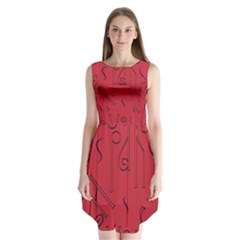 Abstract Pattern Geometric Backgrounds   Sleeveless Chiffon Dress   by Eskimos