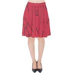 Abstract Pattern Geometric Backgrounds   Velvet High Waist Skirt by Eskimos