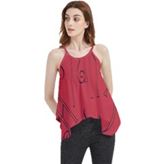 Abstract Pattern Geometric Backgrounds   Flowy Camisole Tank Top