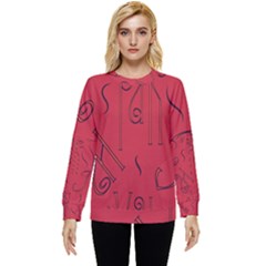 Abstract Pattern Geometric Backgrounds   Hidden Pocket Sweatshirt